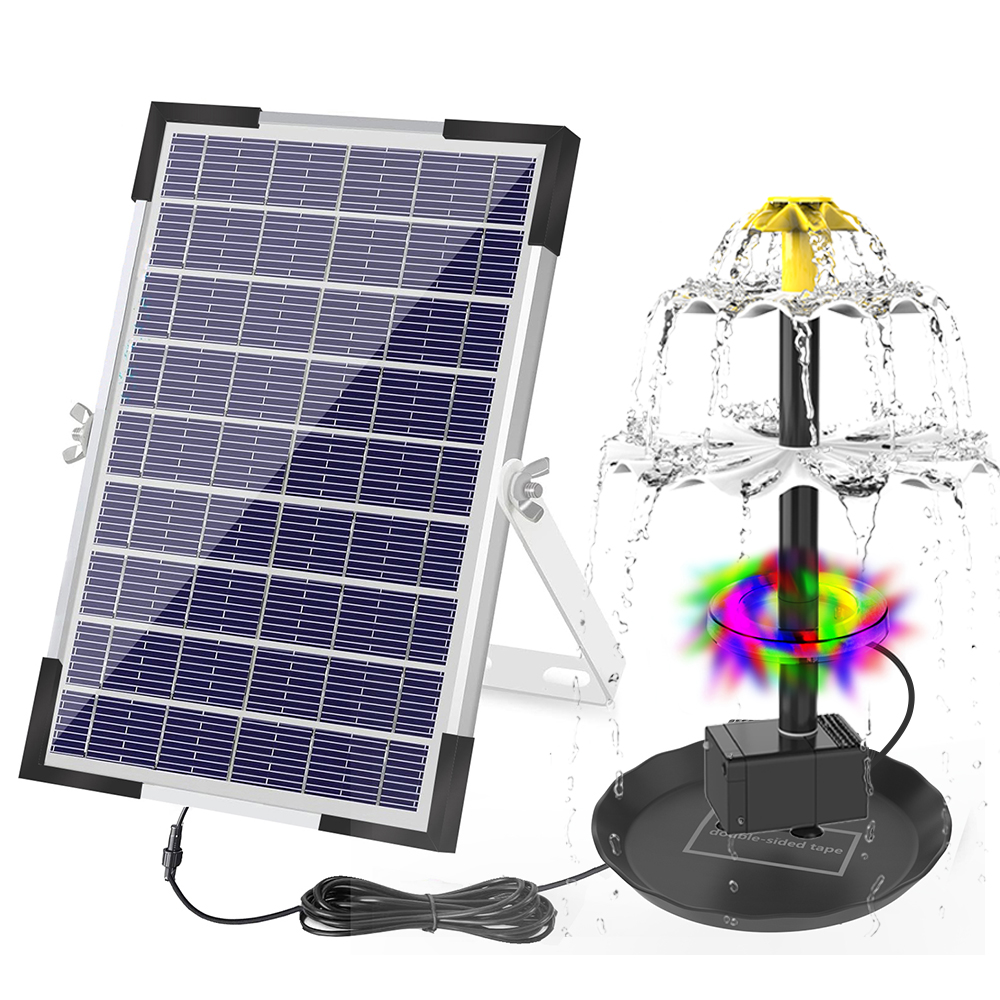 Aquarium Marine Light - Solar Fountain Pump for Bird Bath