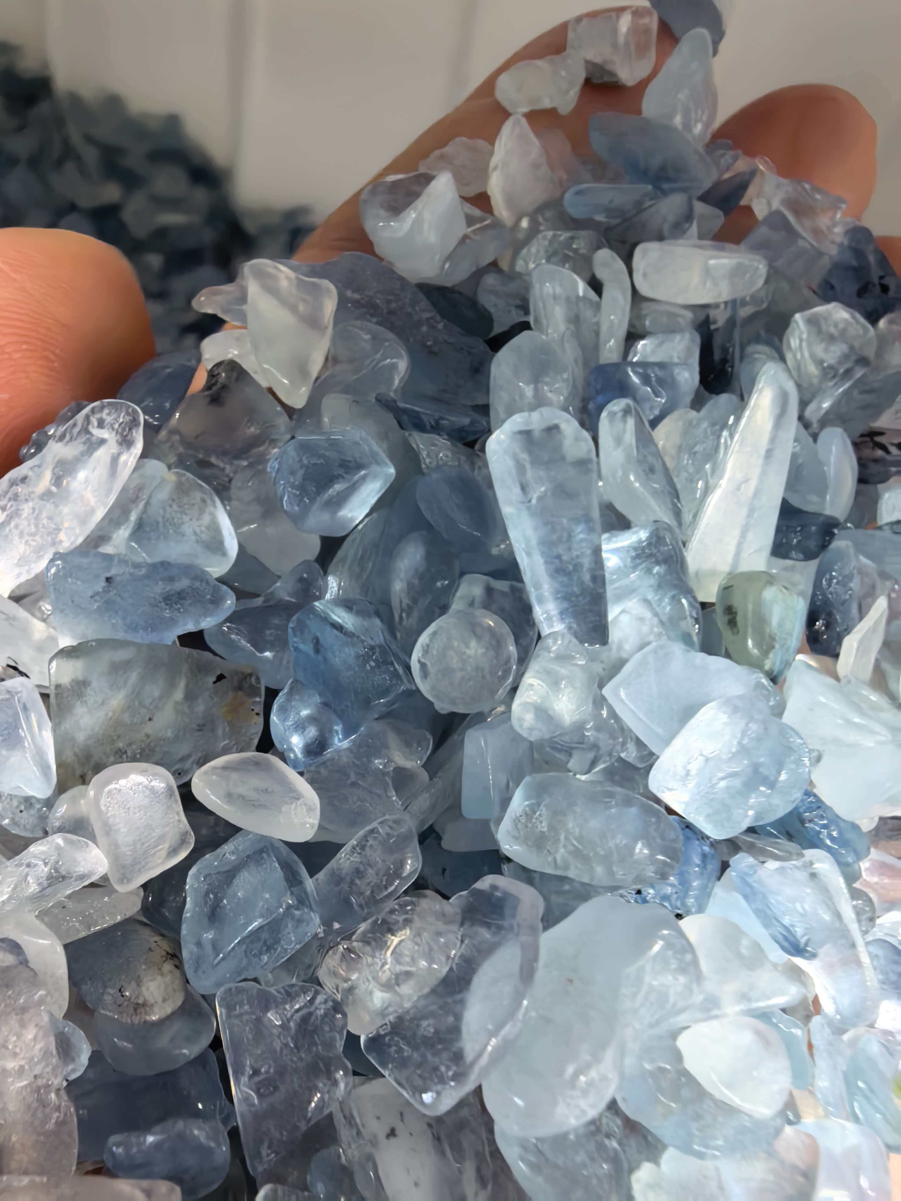 5-7mm Natural Gemstone Aquamar - Aqua Marine Tank recension och pris
