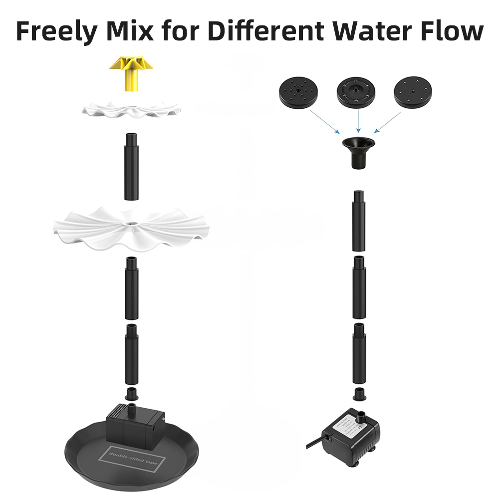 Solar Fountain Pump for Bird B - Aquarium Marine Light recension och pris